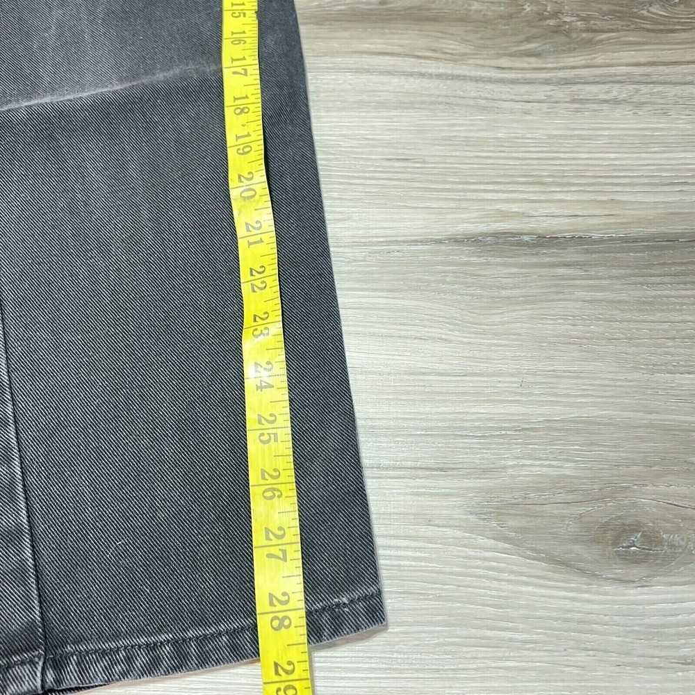 Vintage Black Jeans Womens 8 Dark Wash‎ Straight Leg Retro Boot Cut Wide Leg - Picture 7 of 7
